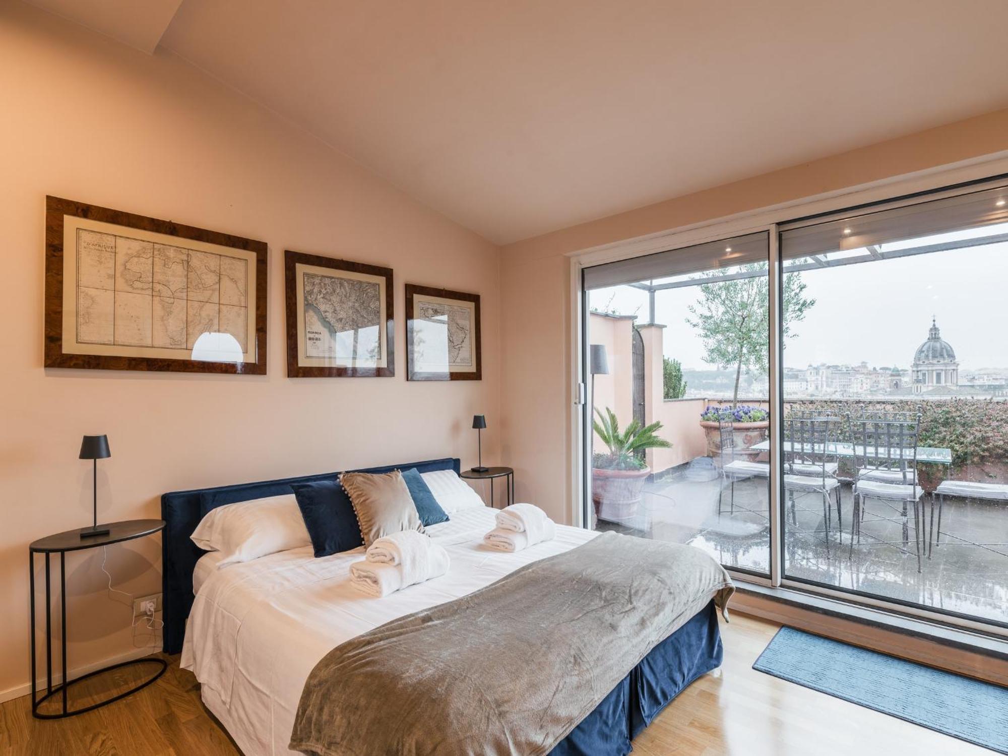 The Rent - Spacious With Terraces With Panoramic View Of Apartamento Roma